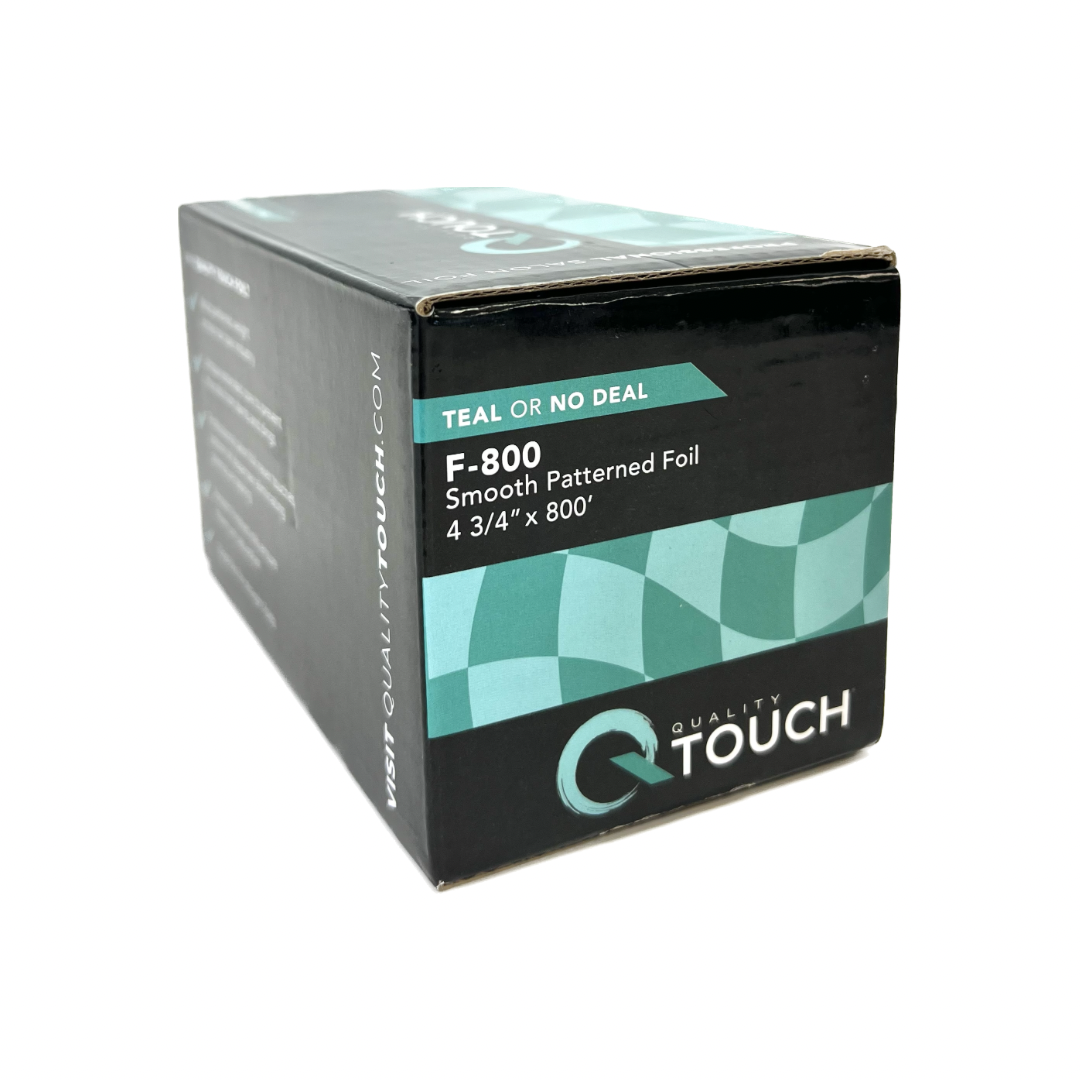 Patterned Highlighting Foil for Hairstylists - Teal or No Deal | #1 Rolled Foil from Quality Touch