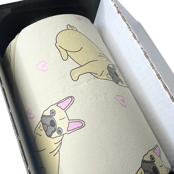 Pardon My Frenchie Patterned Embossed Foil