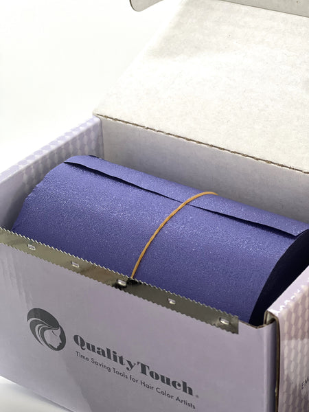 Textured Peritwinkle Rolled Foil 250ft | Quality Touch | Shop Colored and Patterned Foil