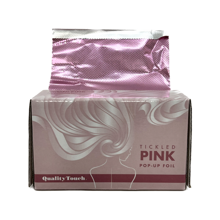 pink textured pop-up foil for hair color service